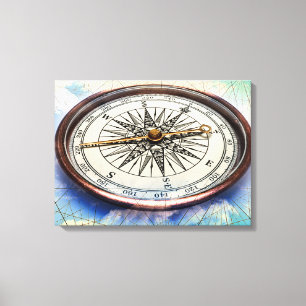 Lienzo Nubes del compás