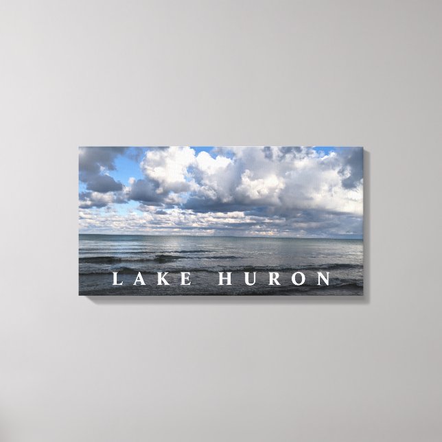 Lienzo Nubes del lago Huron (Anverso)