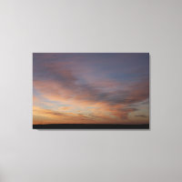 Nubes En Un Cielo Naranja Al Amanecer