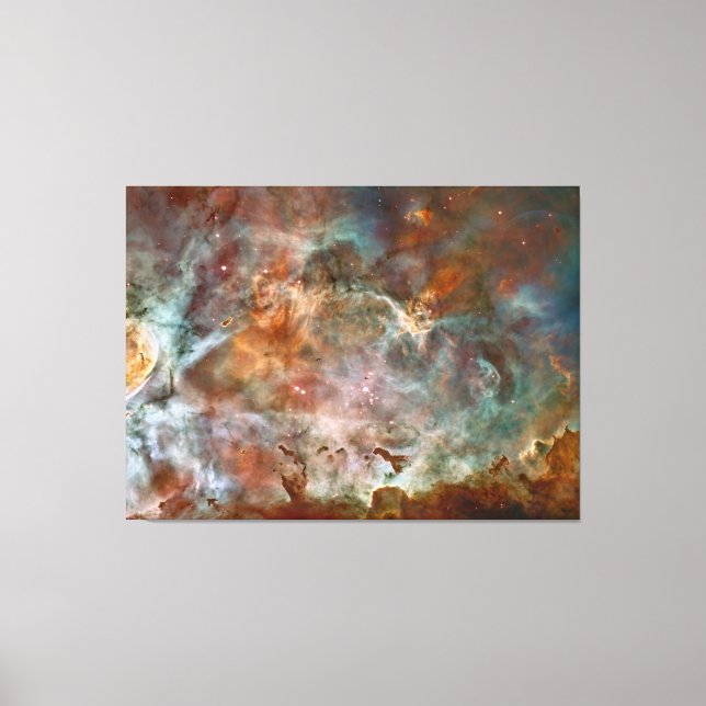 Lienzo Nubes oscuras de la nebulosa Carina Hubble Espacio (Anverso)