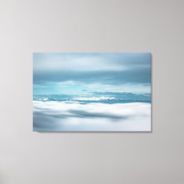 Lienzo Nubes rocosas majestuosa montaña Triglav (Anverso)