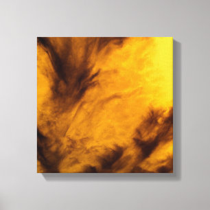 Lienzo Nubes Tenues - Dorado