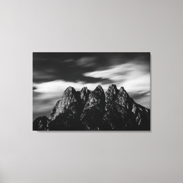 Lienzo Nubes y montañas (Anverso)