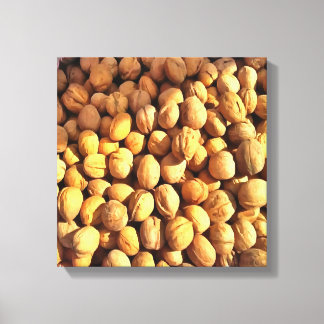 Lienzo Nueces de nuez fresca Pintura hiperrealista