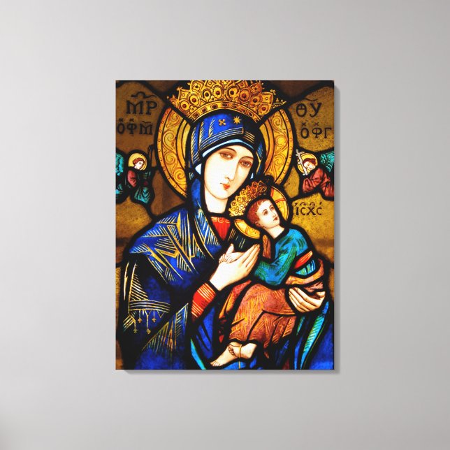 Lienzo nuestra dama de ayuda perpetua (Anverso)
