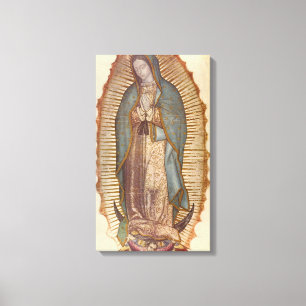 Lienzo nuestra dama de guadalupe