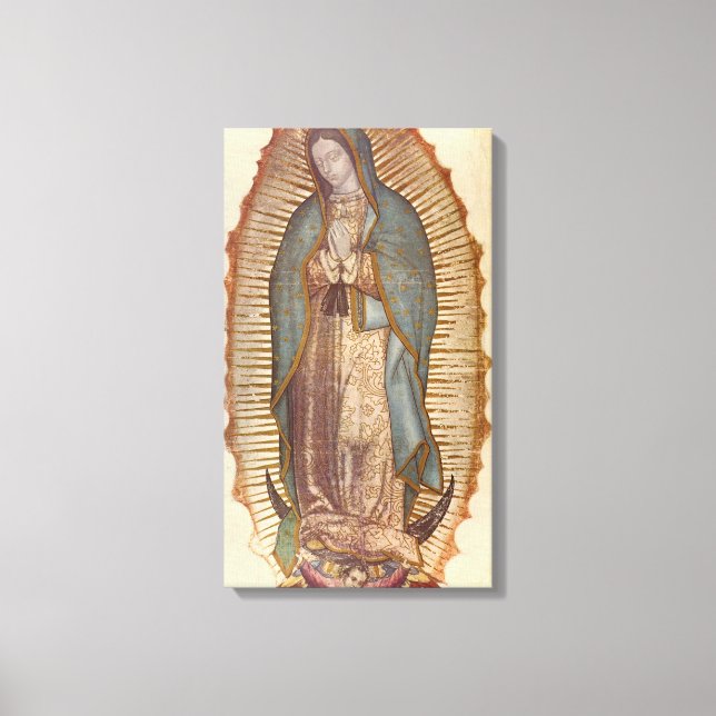 Lienzo nuestra dama de guadalupe (Anverso)