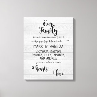 Lienzo Nuestra familia {Blended}