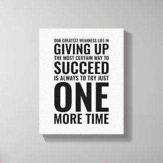 Lienzo Nuestra mayor debilidad | Cotización motivacional