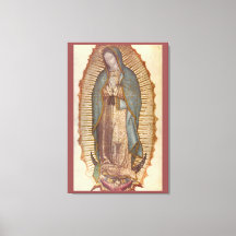 NUESTRA MUJER DE GUADALUPE 30x45 NATURAL EN MARRÓN