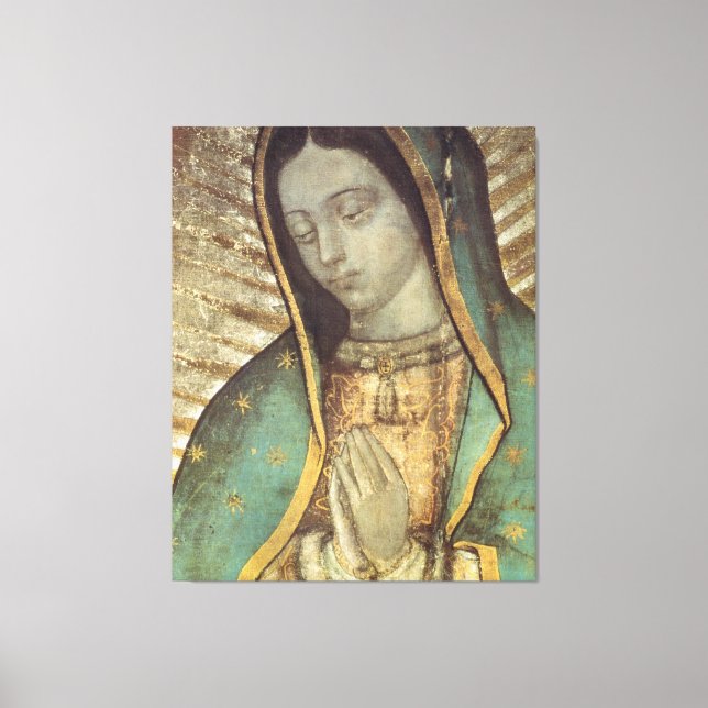 LIENZO NUESTRA MUJER DE GUADALUPE 40X60 (Anverso)