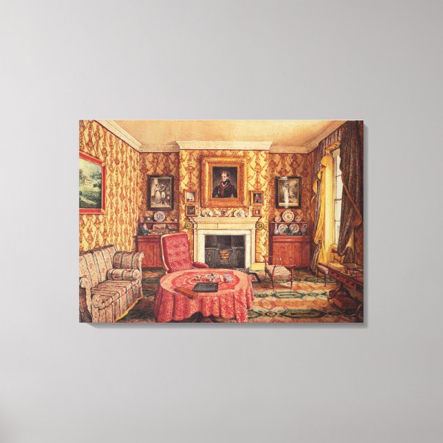Lienzo Nuestra sala de dibujos en York (Anverso)