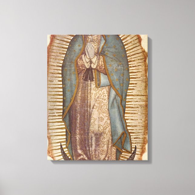 LIENZO NUESTRA SEÑORA DE GUADALUPE (Anverso)