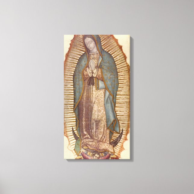 LIENZO NUESTRA SEÑORA DE GUADALUPE (Anverso)