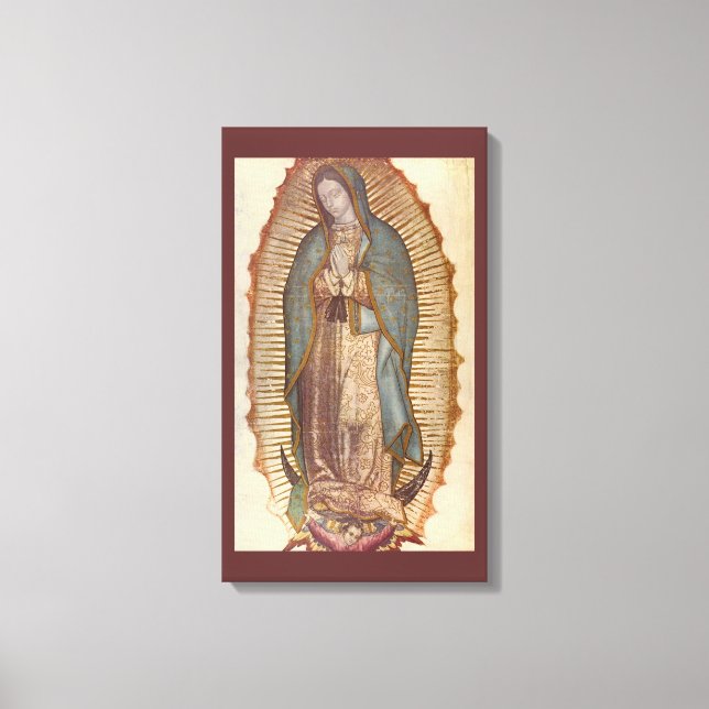 LIENZO NUESTRA SEÑORA DE GUADALUPE (Anverso)