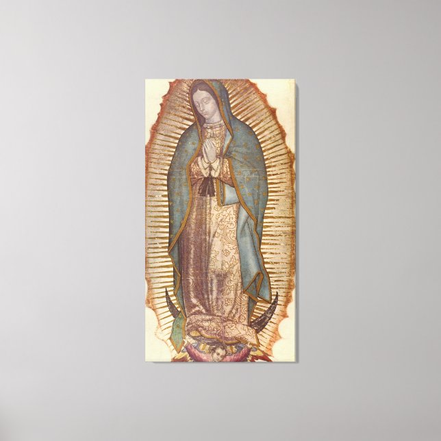 LIENZO NUESTRA SEÑORA DE GUADALUPE (Anverso)