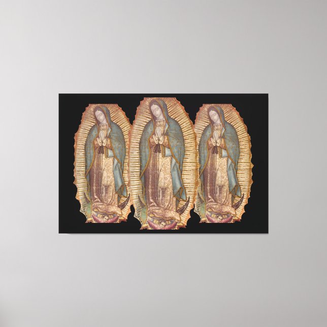 LIENZO NUESTRA SEÑORA DE GUADALUPE (Anverso)