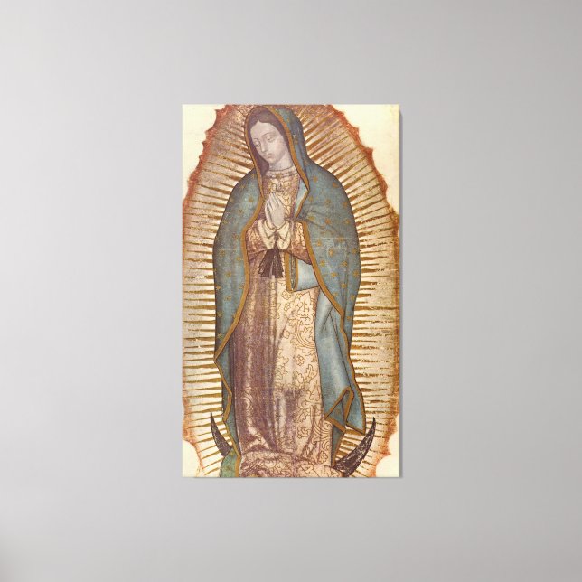 LIENZO NUESTRA SEÑORA DE GUADALUPE (Anverso)