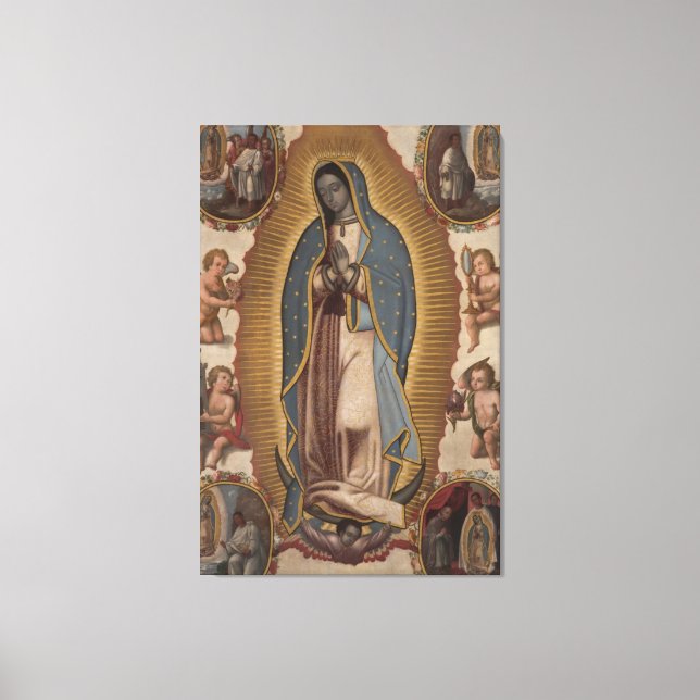 Lienzo Nuestra Señora De Guadalupe 30 x 45 (Anverso)