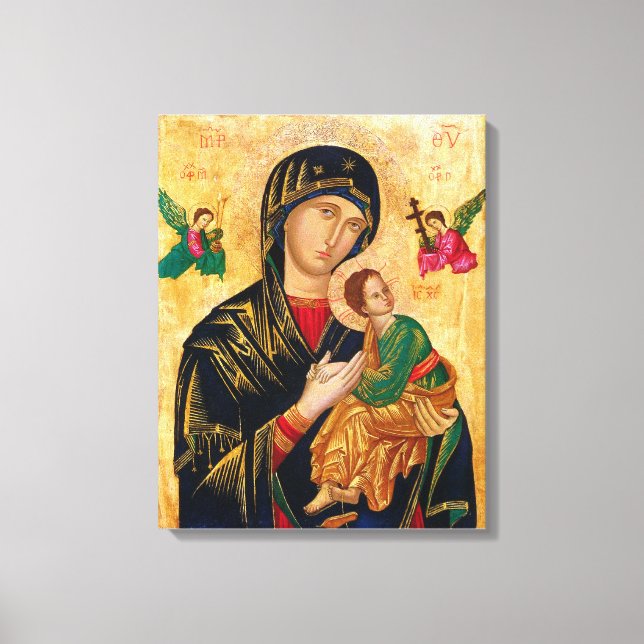 Lienzo Nuestra Señora de la Perpetua Ayuda Virgen María I (Anverso)