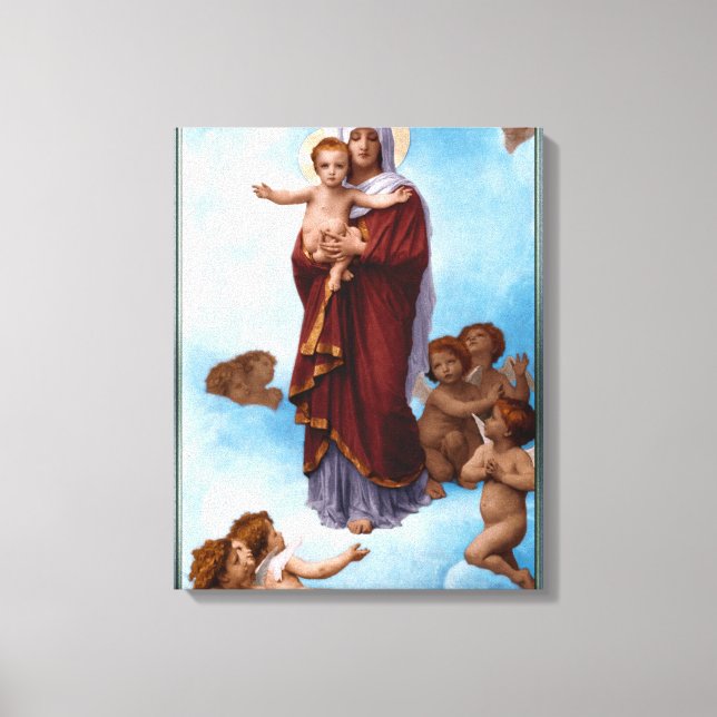 Lienzo Nuestra Señora de los Ángeles, por William Bouguer (Anverso)