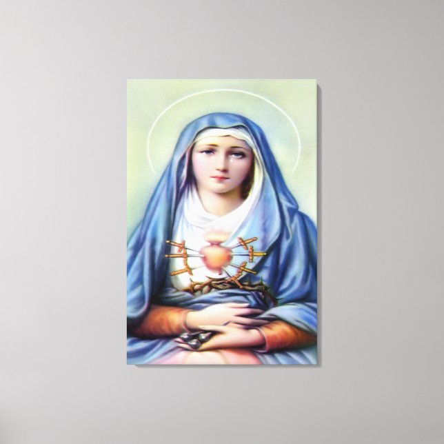 Lienzo Nuestra Señora de los Dolores (Anverso)