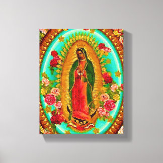 Lienzo Nuestra Señora Guadalupe Santa Virgen María
