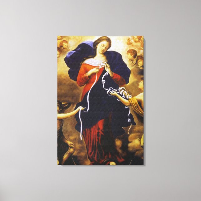 Lienzo Nuestra Señora Untier de nudos (Anverso)