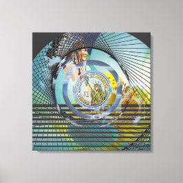 Lienzo "Nuestra tierra nativa" 24" x 24"