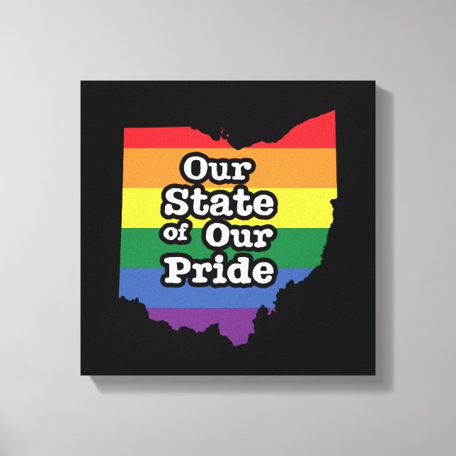 Lienzo Nuestro estado de orgullo | Ohio (Anverso)
