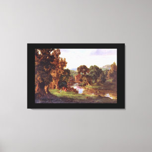 Lienzo Nuestro Mill', viejo George Innes_Landscapes