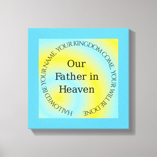 LIENZO NUESTRO PADRE EN EL CIELO (Anverso)