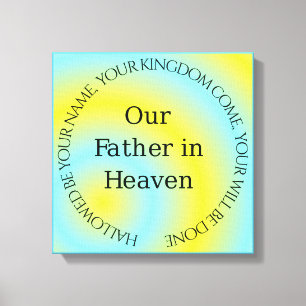 LIENZO NUESTRO PADRE EN EL CIELO