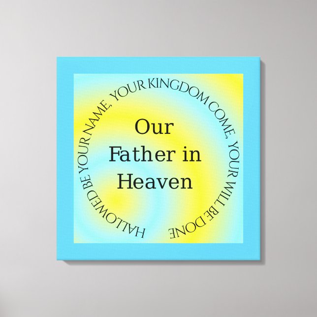 LIENZO NUESTRO PADRE EN EL CIELO (Anverso)