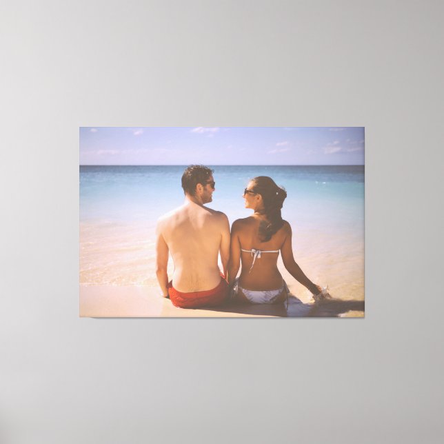 Lienzo Nuestro Primer Navidad Comprometidos 2024 Adorno d (Anverso)