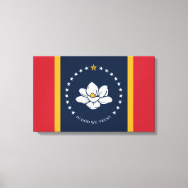 Lienzo Nueva bandera de estado de Mississipi