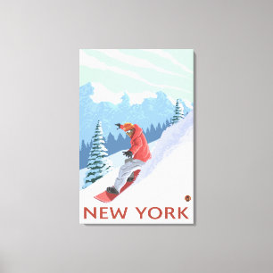 Lienzo Nueva escena de YorkSnowboarder