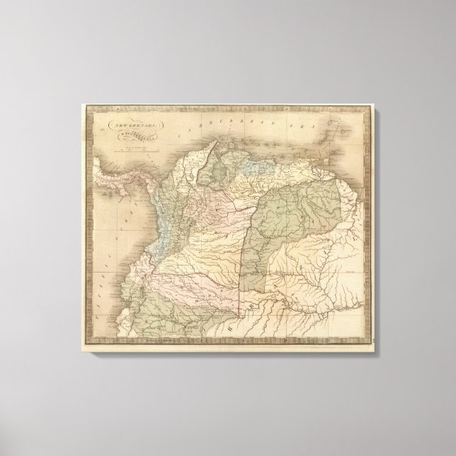 Lienzo Nueva Granada, Venezuela y Ecuador (Anverso)