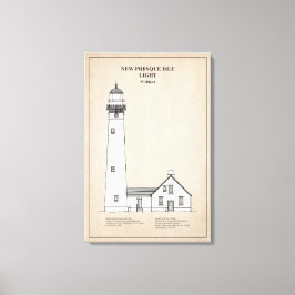 Lienzo Nueva luz de Presque Isle - Michigan - SBD