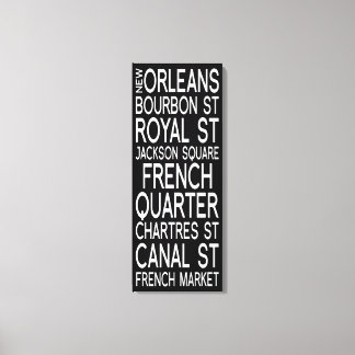Lienzo Nueva Orleans | Tipografía