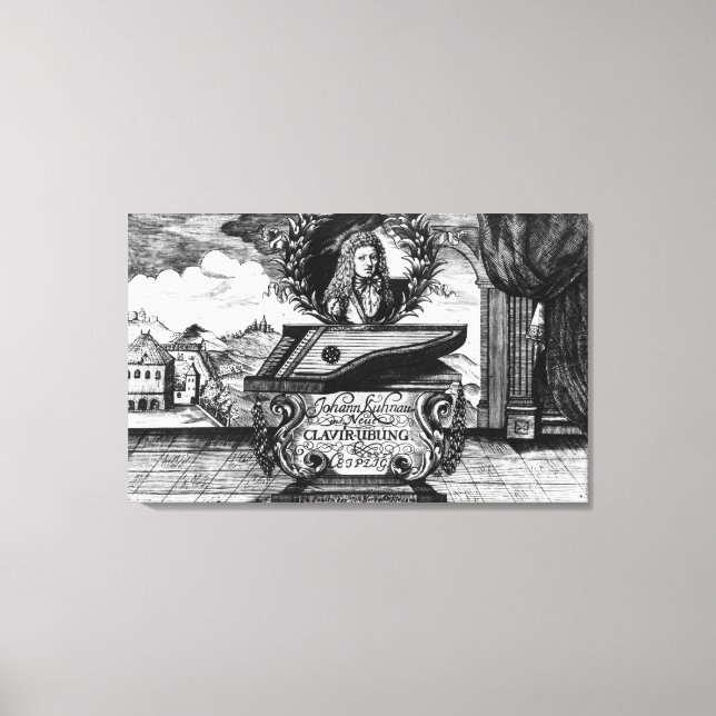 Lienzo Nueva práctica del piano, 1689 (Anverso)