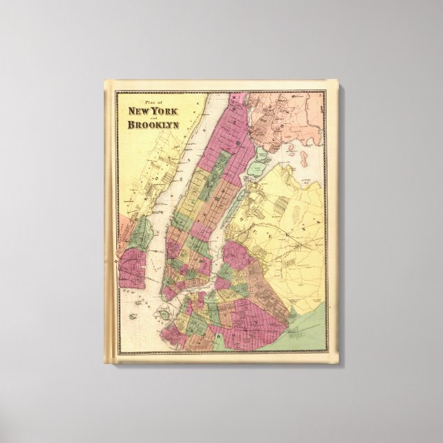Lienzo Nueva York, Brooklyn (Anverso)