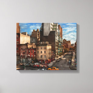 Lienzo Nueva York - Ciudad - La esquina de la 10ª Ave y W