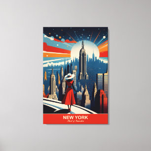 Lienzo Nueva York: Corazón de la Innovación