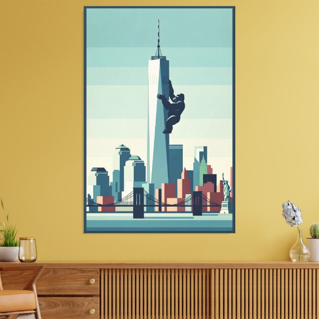 Lienzo Nueva York divertida (Insitu (Sala de estar))