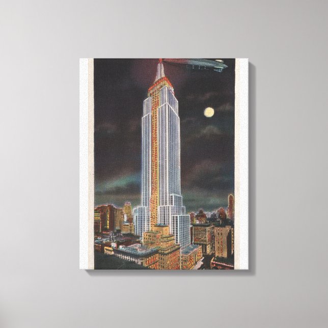 Lienzo Nueva York, estado de NYEmpire Bldg en (Anverso)