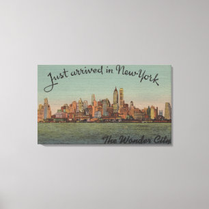 Lienzo Nueva York, NY - apenas llegado - la ciudad
