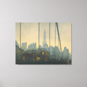 Lienzo Nueva York - Puente de Brooklyn (1972) - Tavik