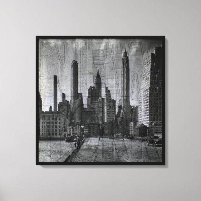 Lienzo Nueva York Vintage (Anverso)