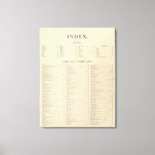 Lienzo Nuevo atlas comercial del índice